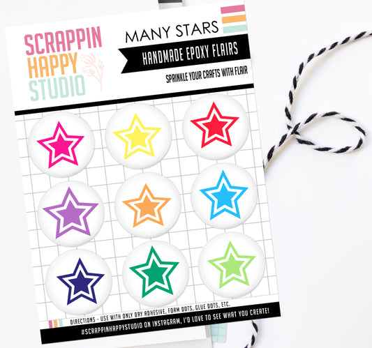 Many Stars Epoxy Flair