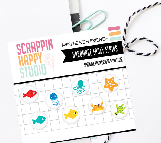 Mini Fun Beach Friends Epoxy Flair