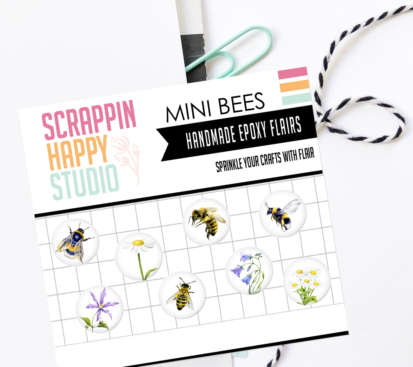 Mini Bees Epoxy Flair