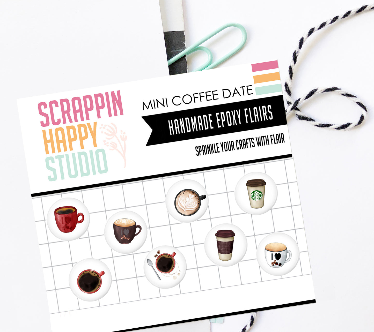 Mini Coffee Date Epoxy Flair