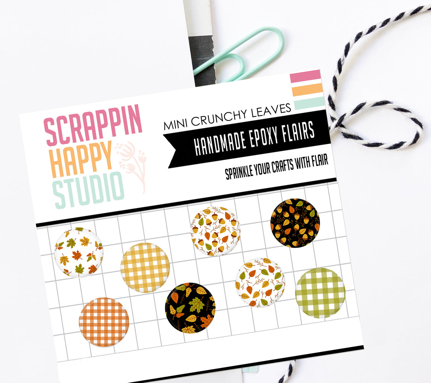 Mini Crunchy Leaves Epoxy Flair
