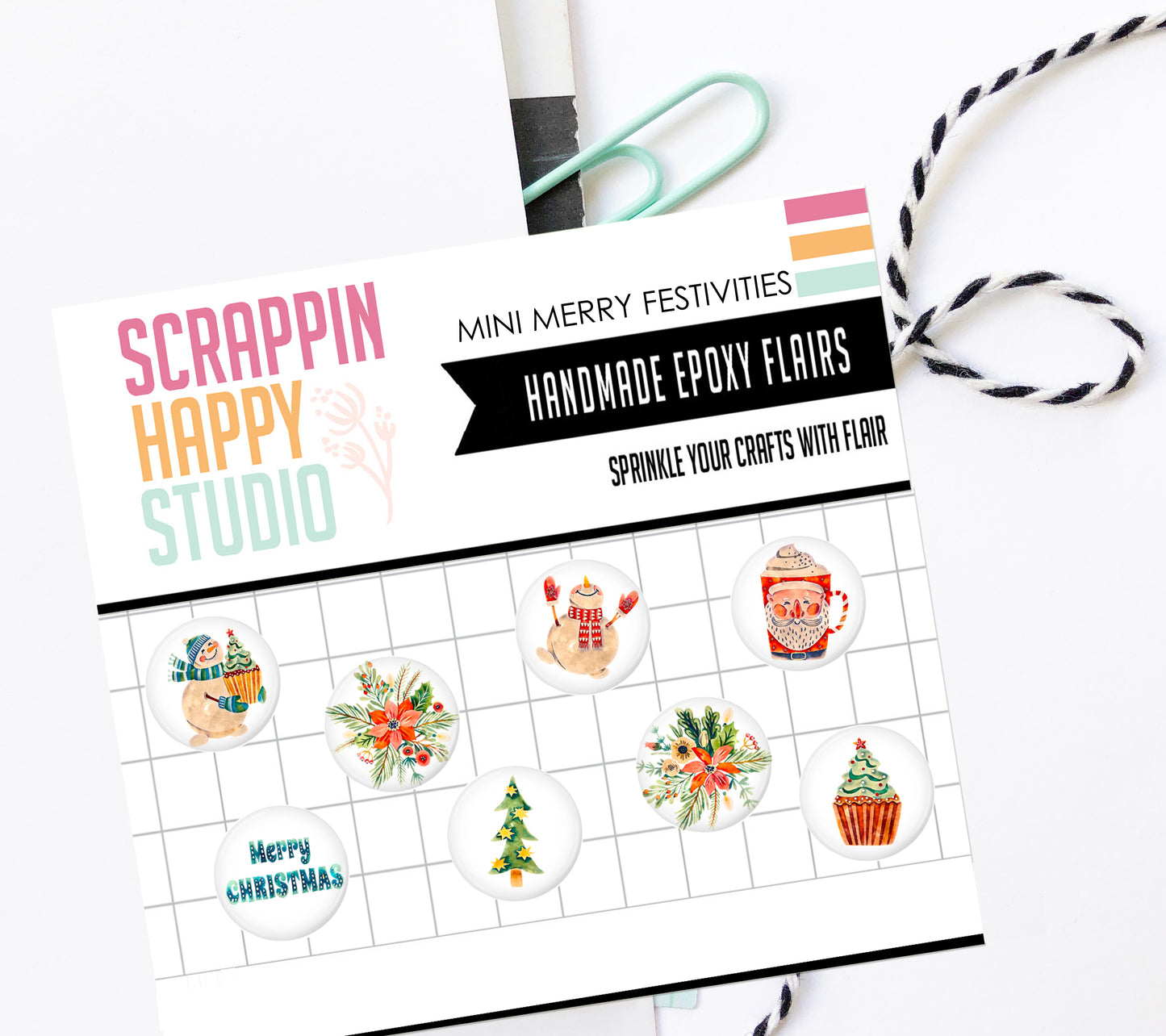 Mini Merry Festivities Epoxy Flair