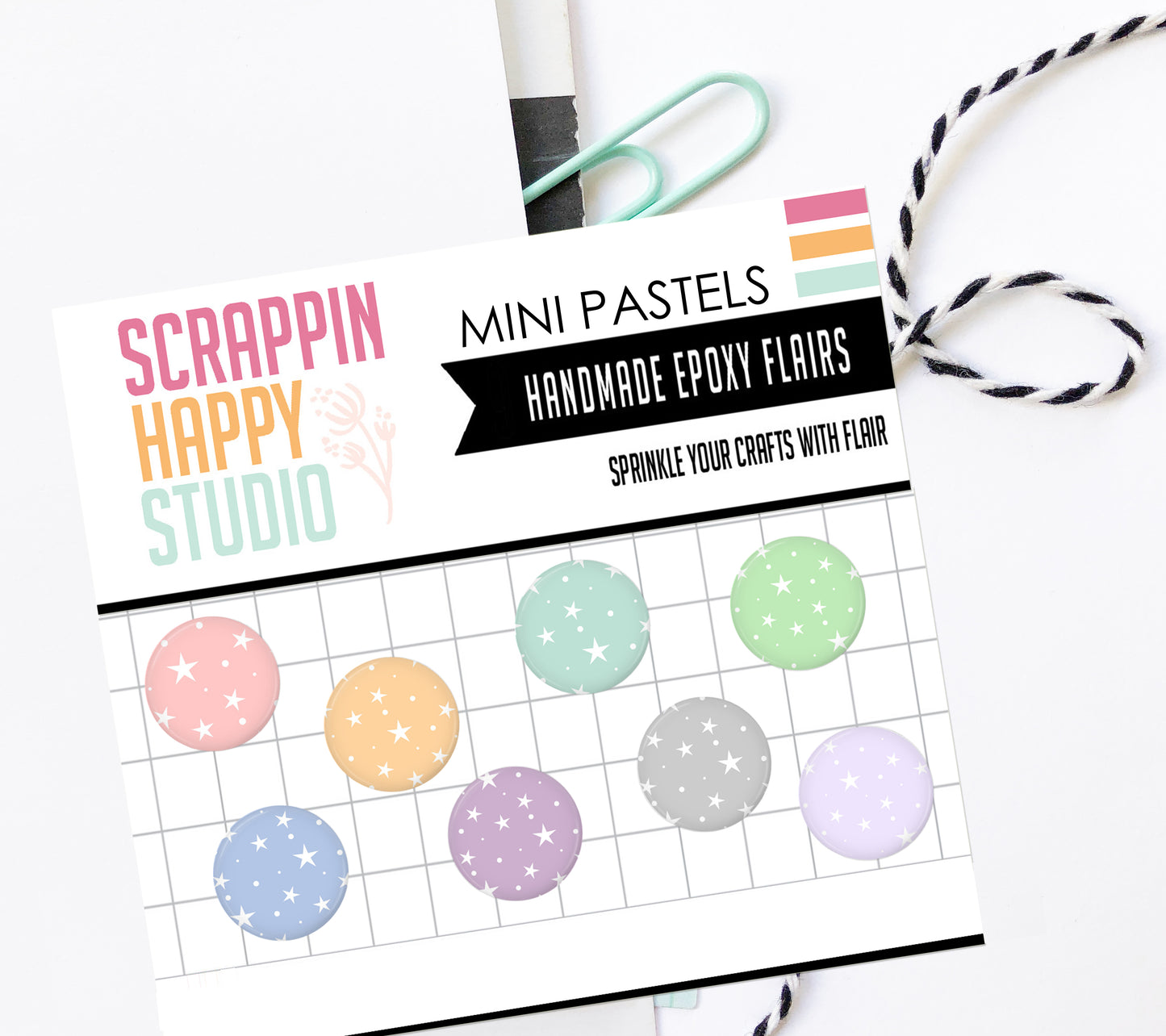 Mini Pastel Stars Epoxy Flair
