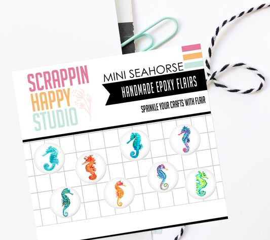 Mini Seahorse Epoxy Flair