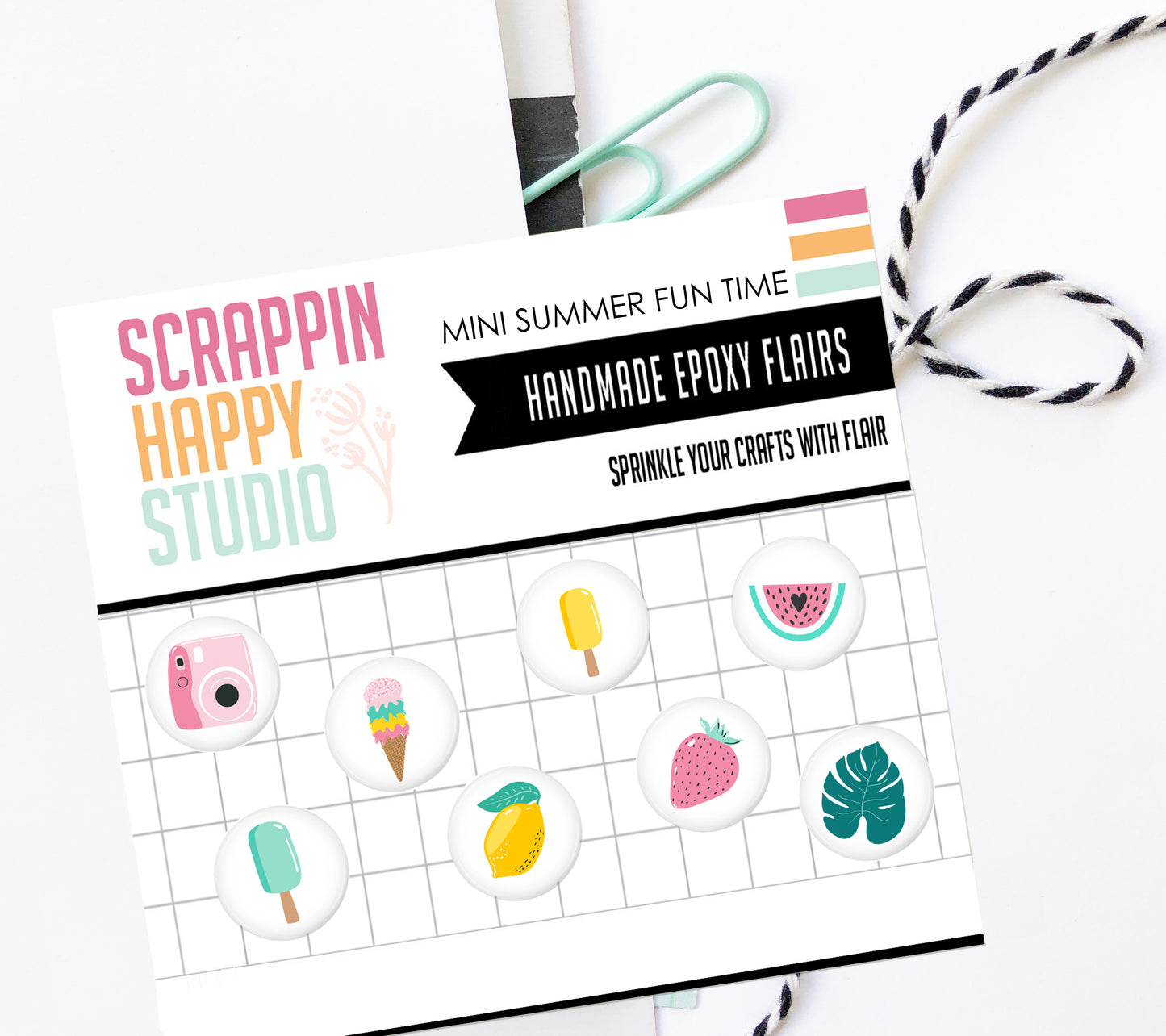 Mini Summer Fun Time Epoxy Flair