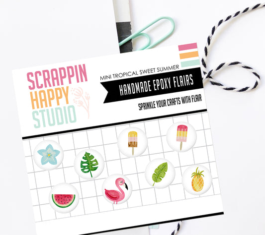 Mini Tropical Sweet Summer Epoxy Flair