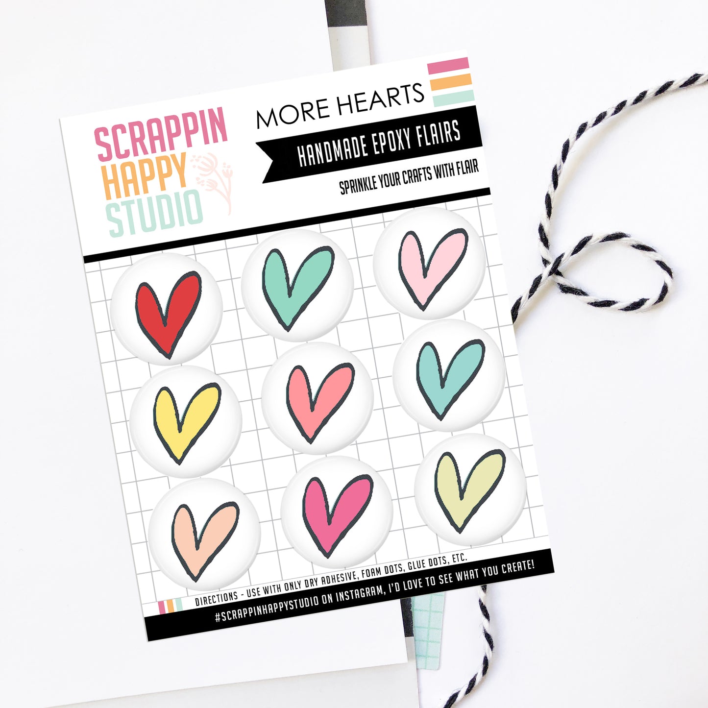 More Hearts Epoxy Flair