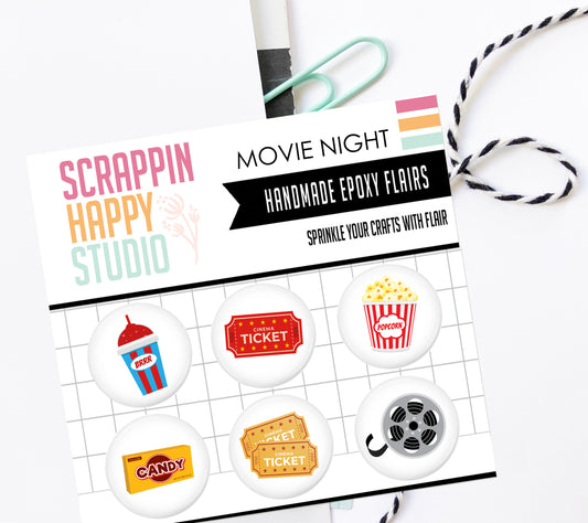 Movie Night Epoxy Flair