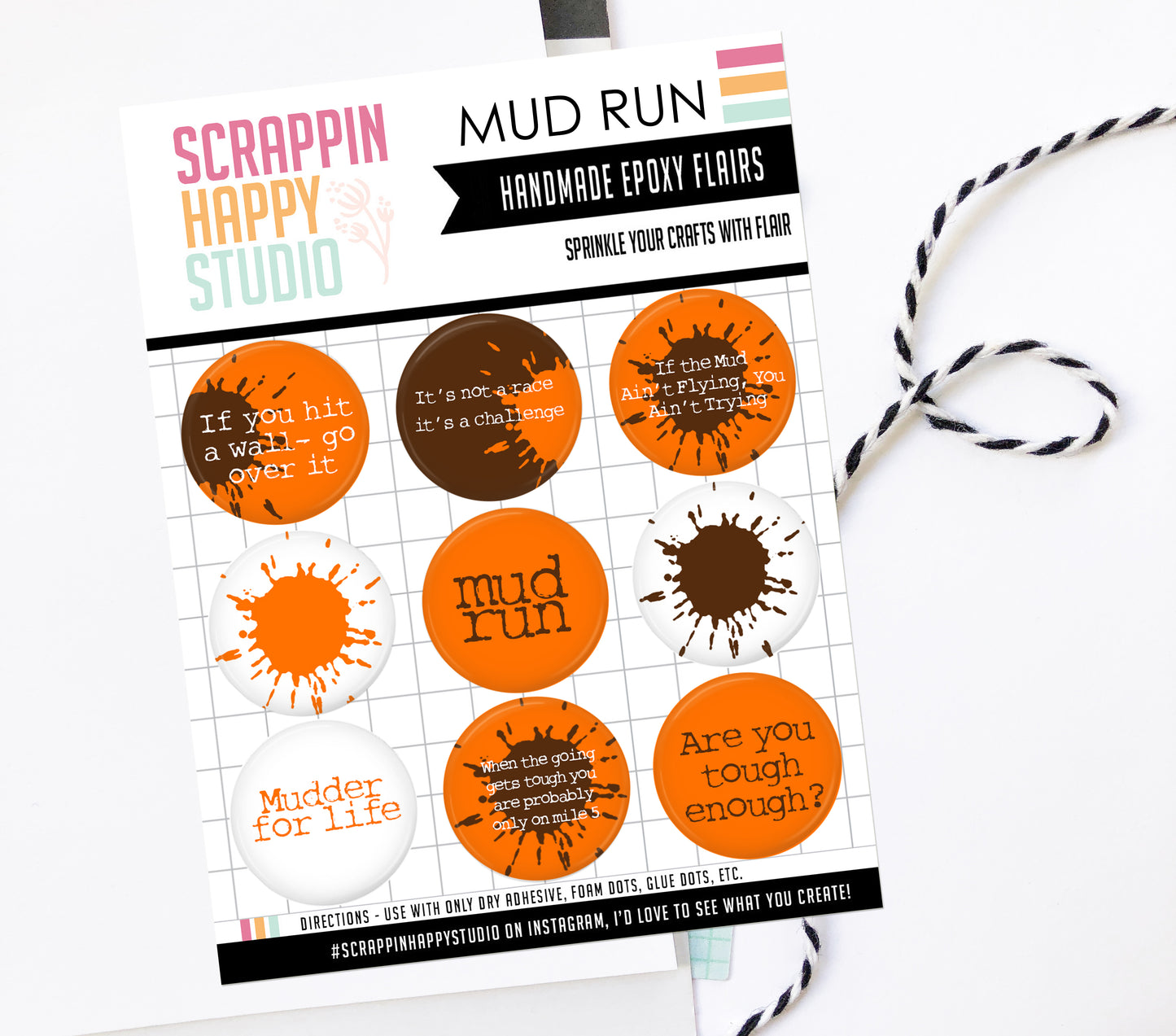 Mud Run Epoxy Flair