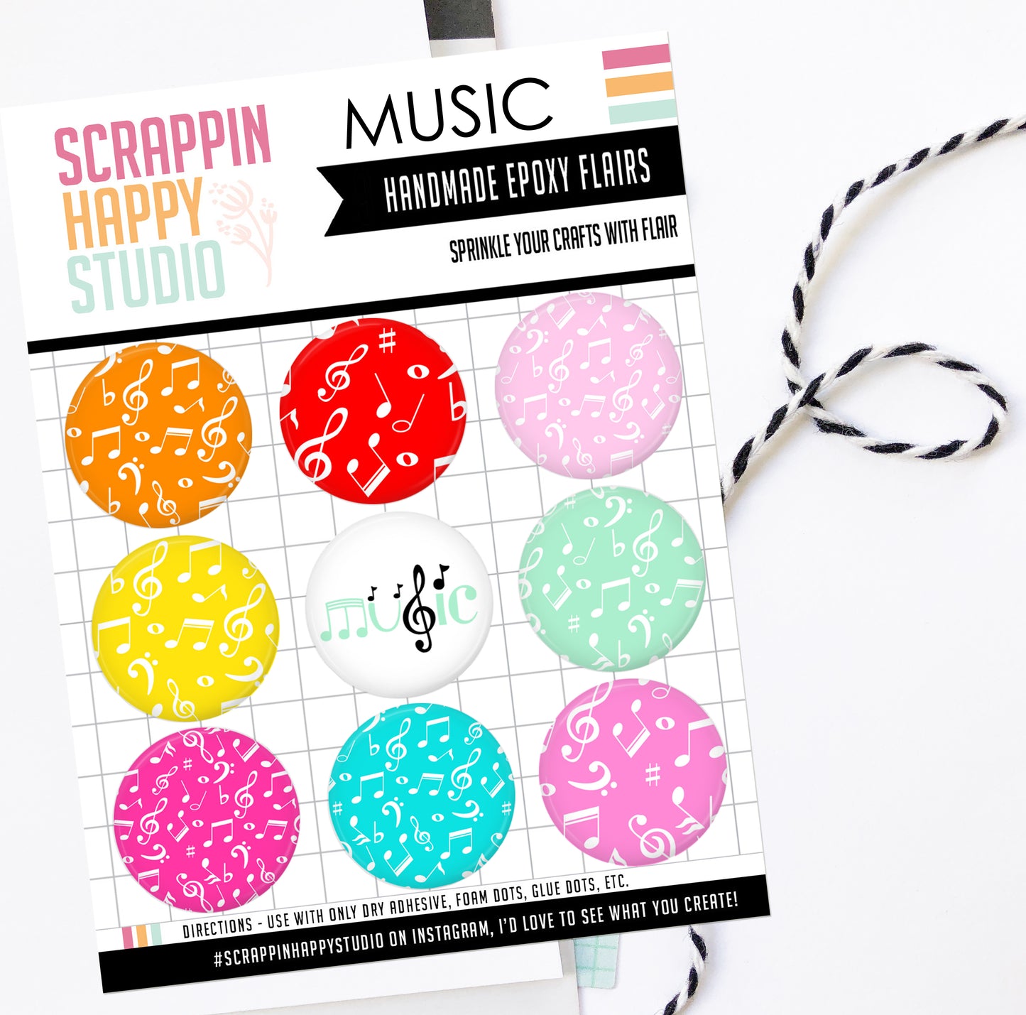 Music Collection Epoxy Flair