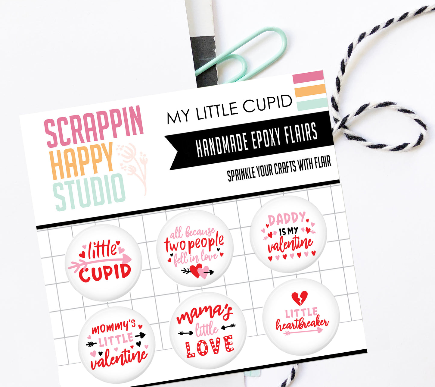 My Little Cupid Epoxy Flair