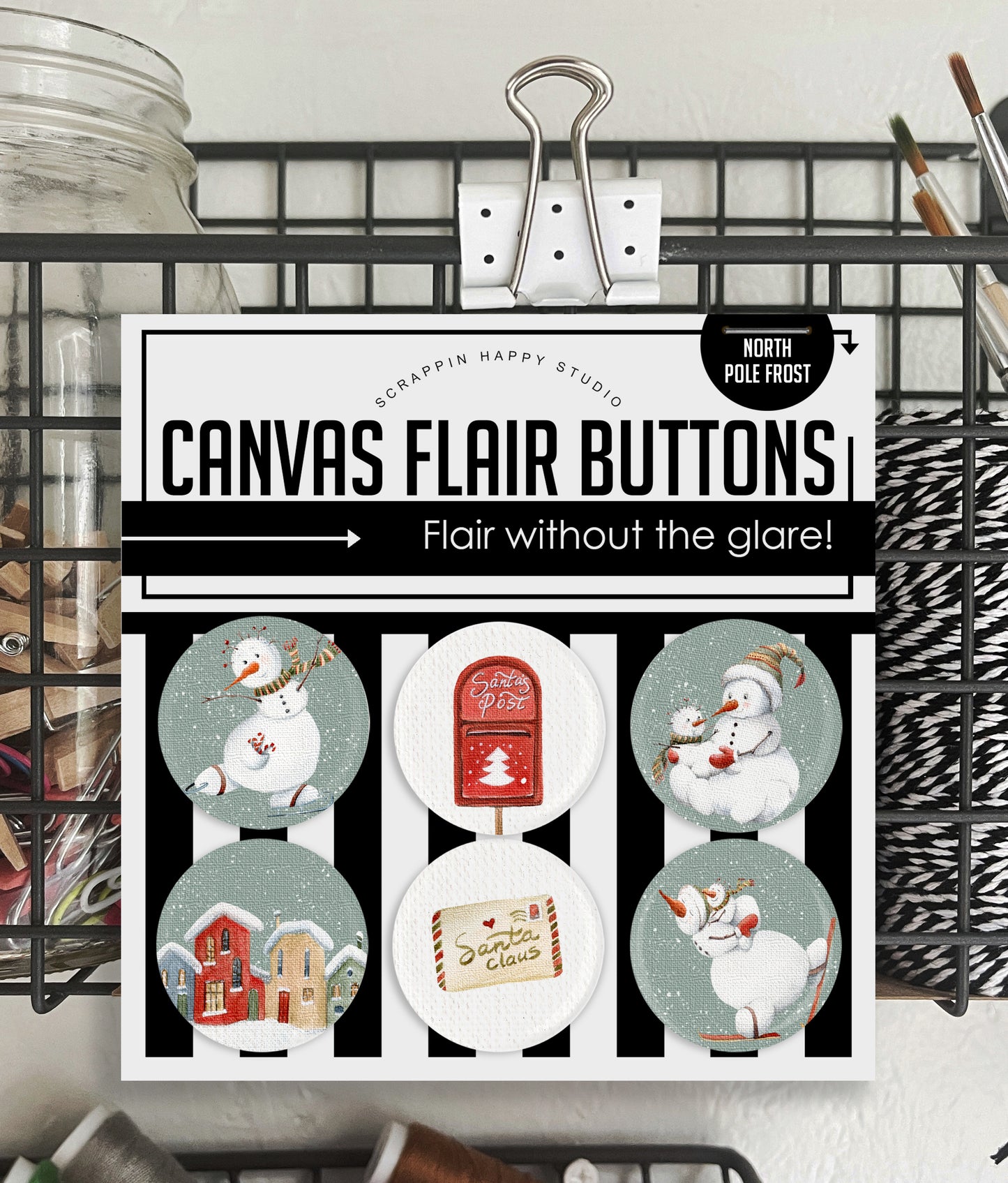 North Pole Frost Canvas Flair