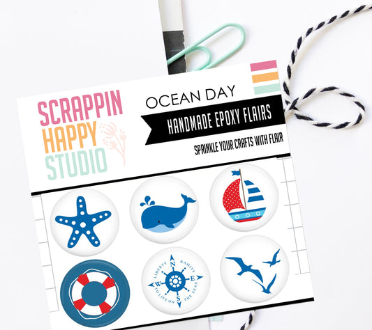 Ocean Day Epoxy Flair