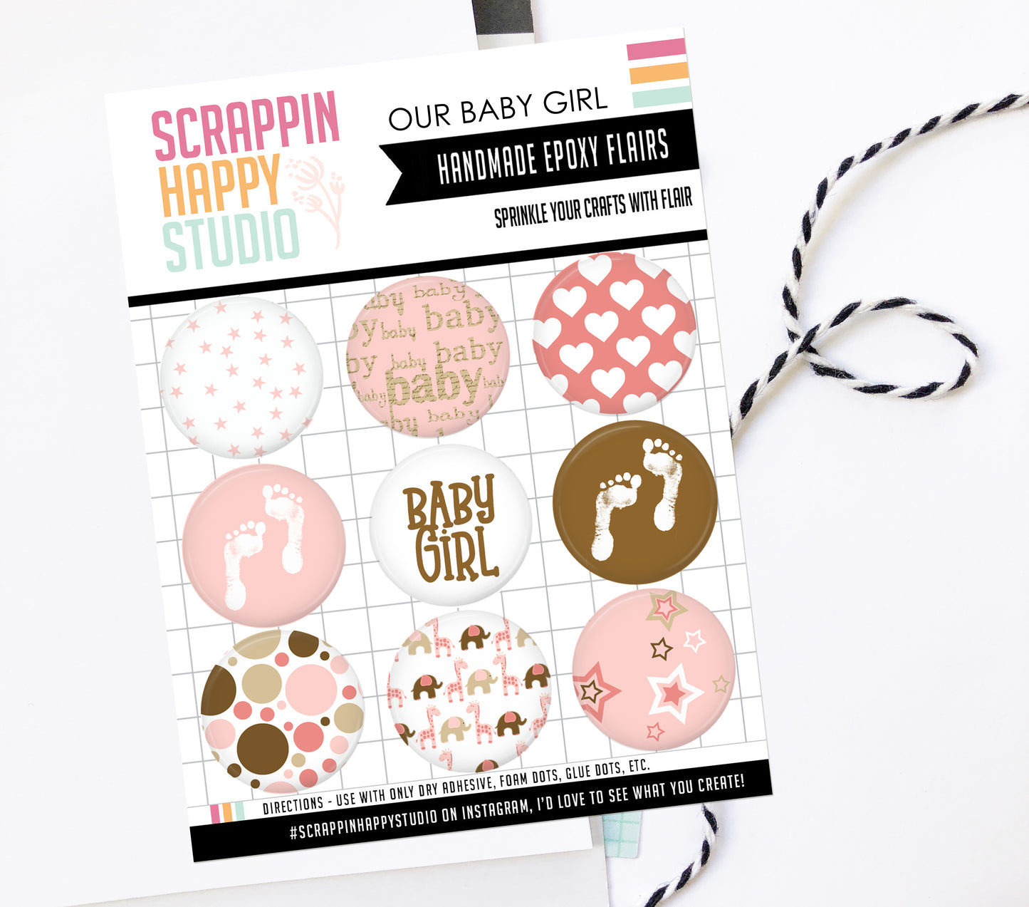 Our Baby Girl Epoxy Flair
