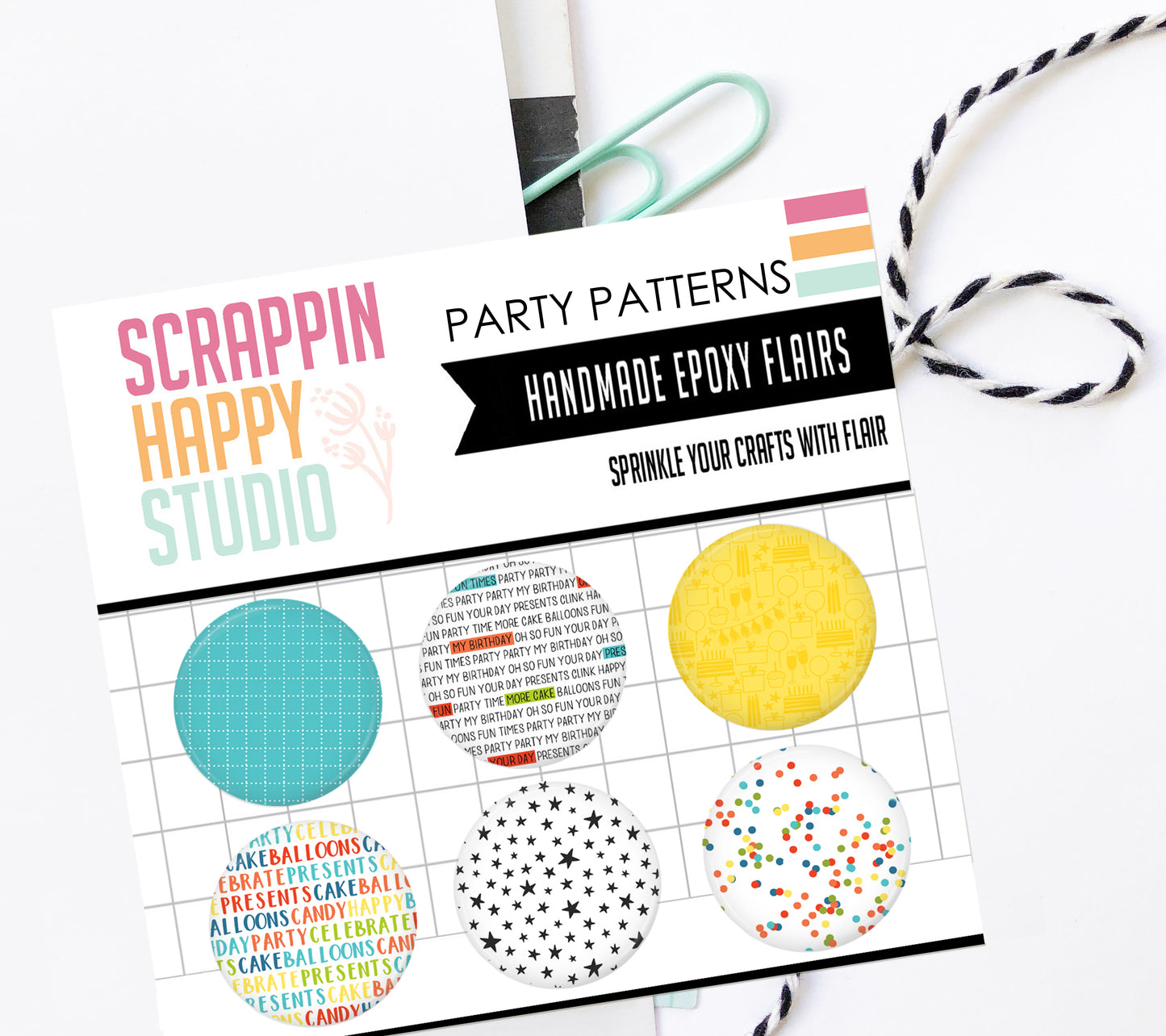 Party Patterns Epoxy Flair