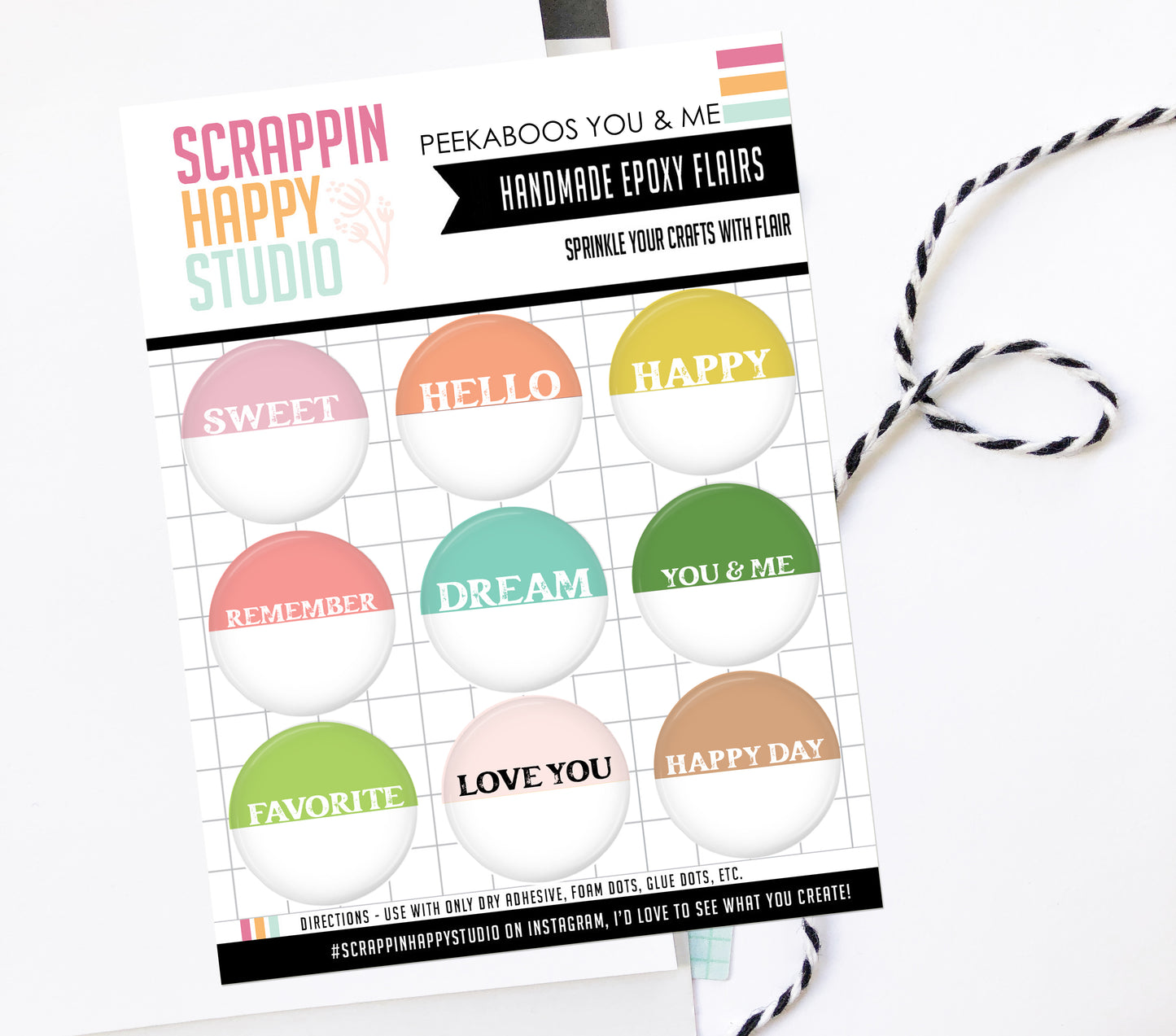 Peekaboo You And Me Epoxy Flair