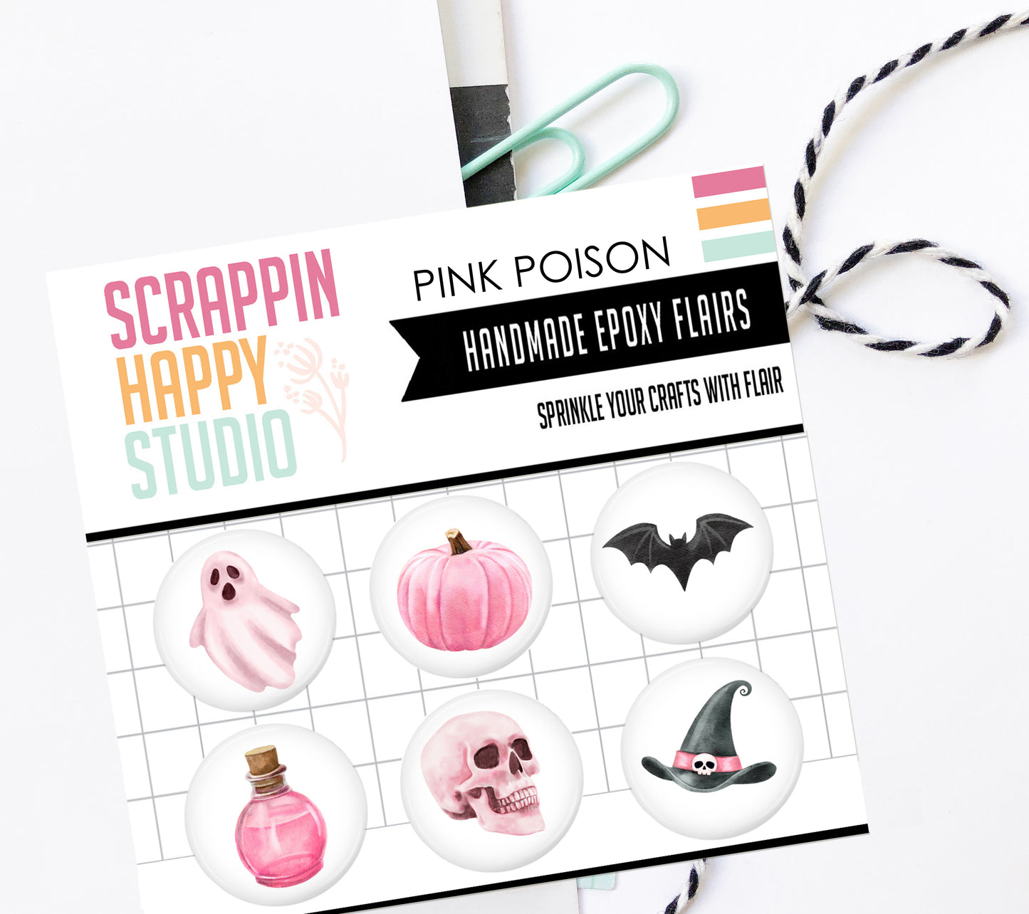 Pink Poison Epoxy Flair
