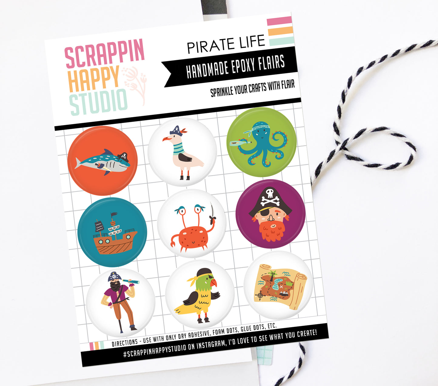 Pirate Life Epoxy Flair