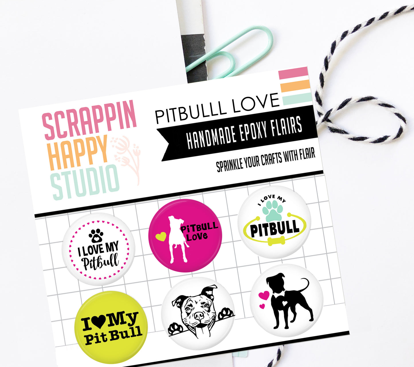 Pitbull Love Epoxy Flair