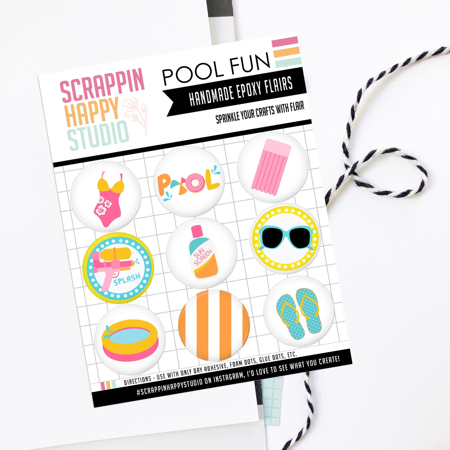 Pool Fun Epoxy Flair