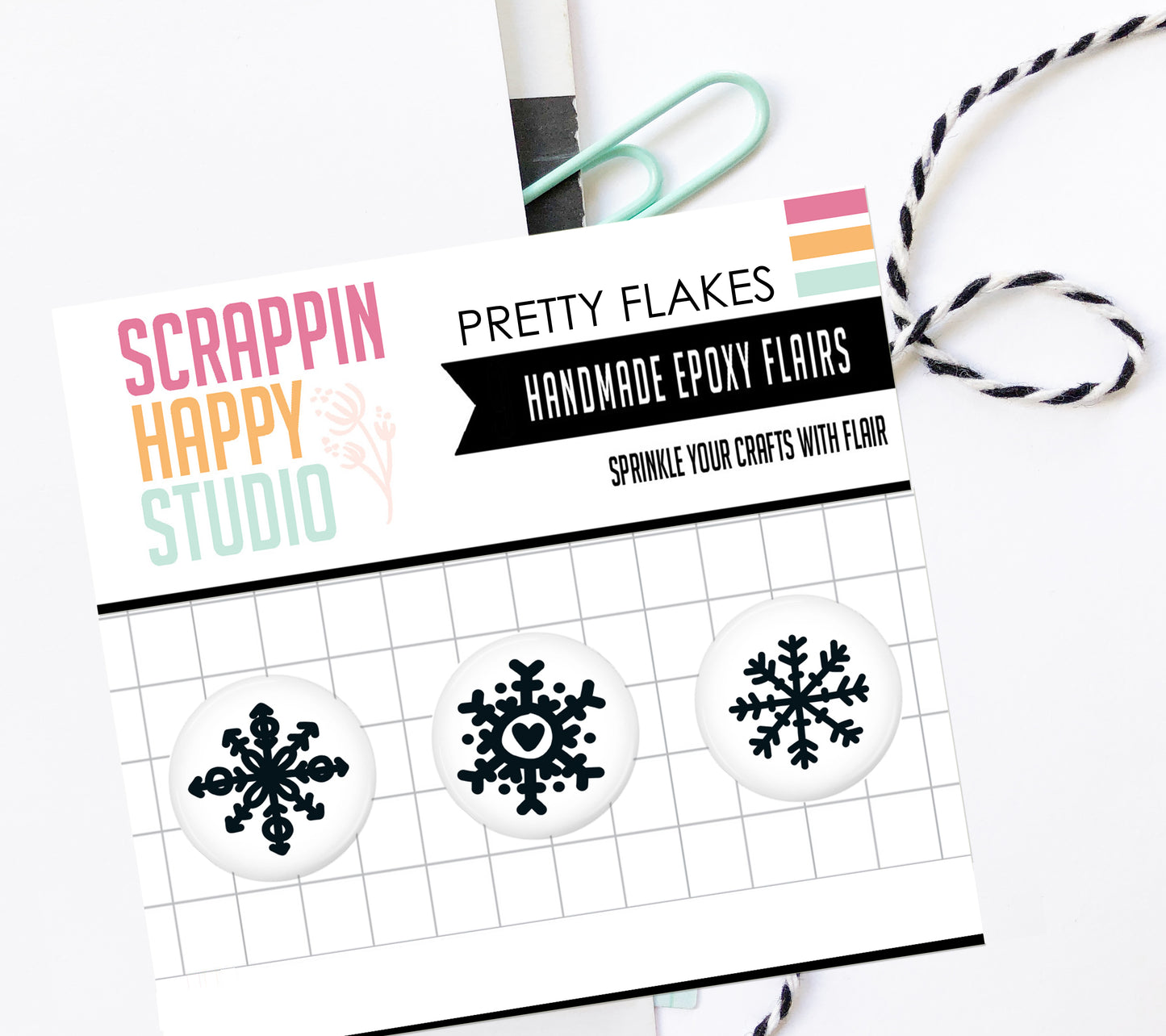 Pretty Flakes Epoxy Flair