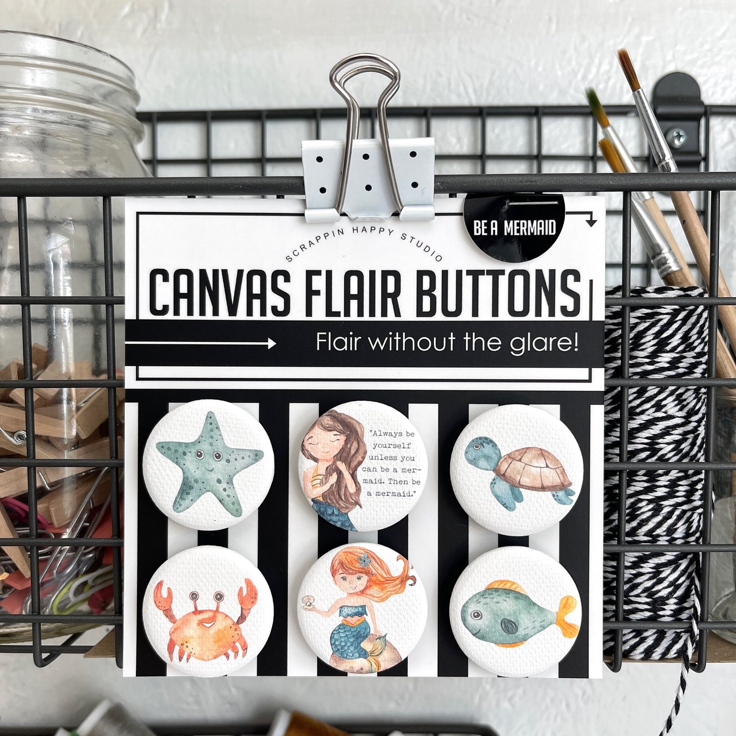 Be a Mermaid Canvas Flair