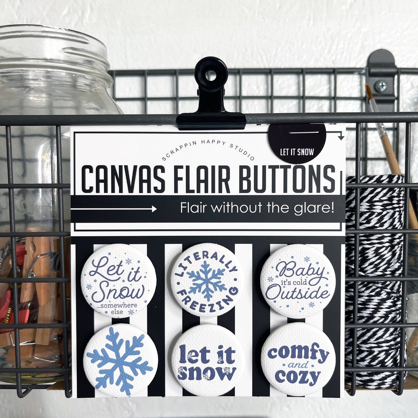 Let It Snow Canvas Flair