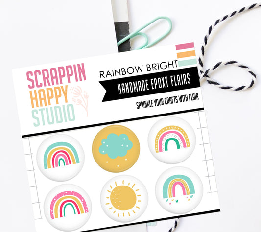 Rainbow Bright Epoxy Flair