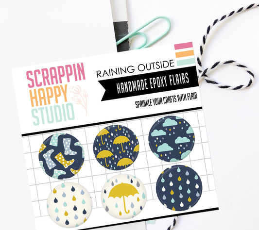 Raining Outside Epoxy Flair