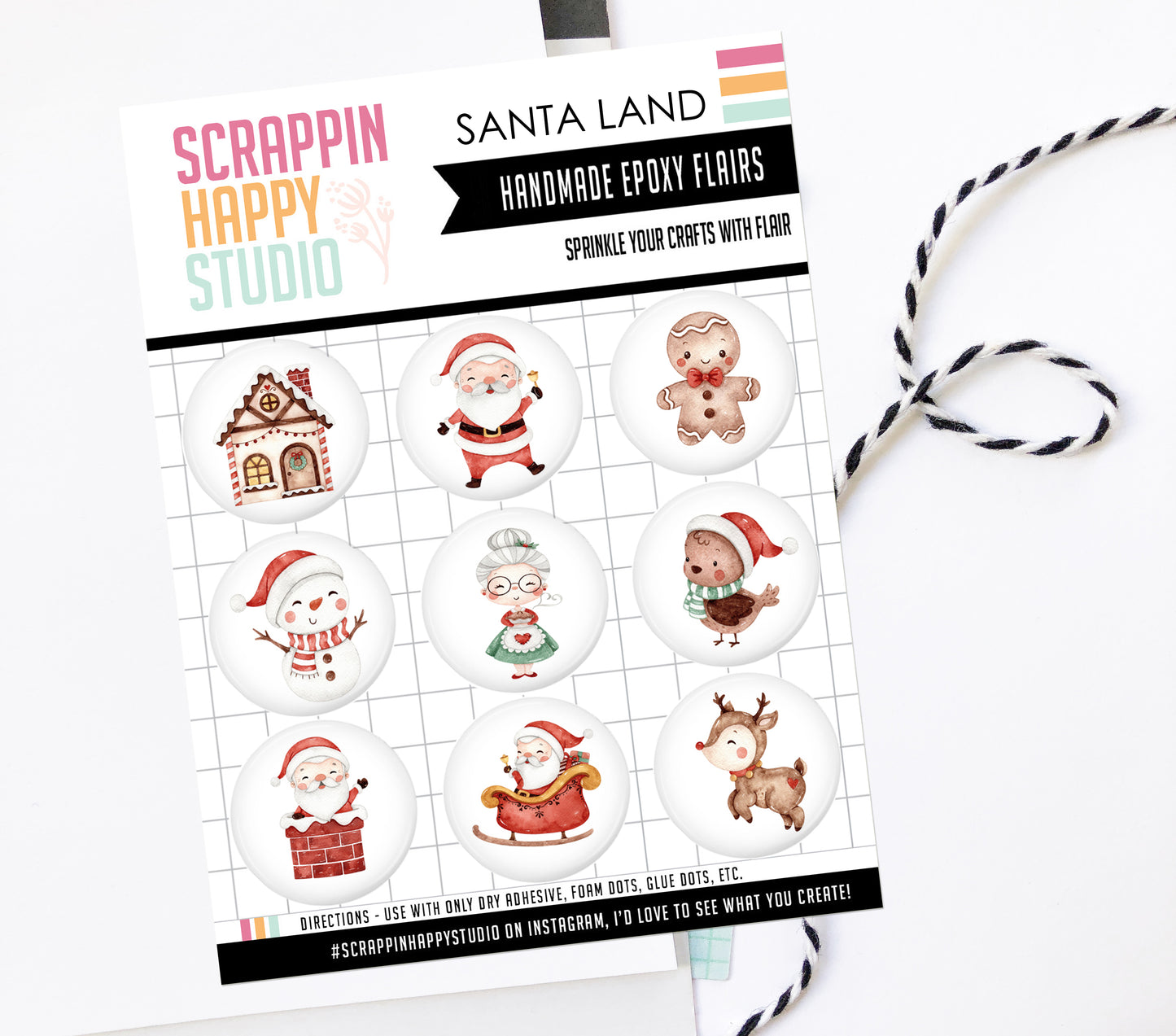 Santa Land Epoxy Flair