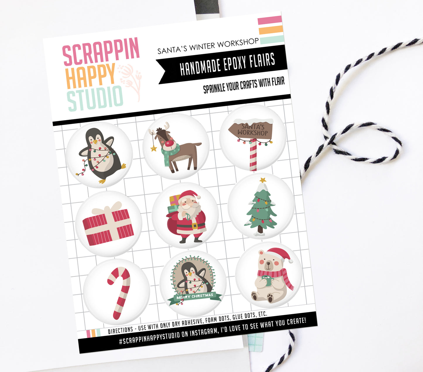 Santa's Winter Workshop Epoxy Flair