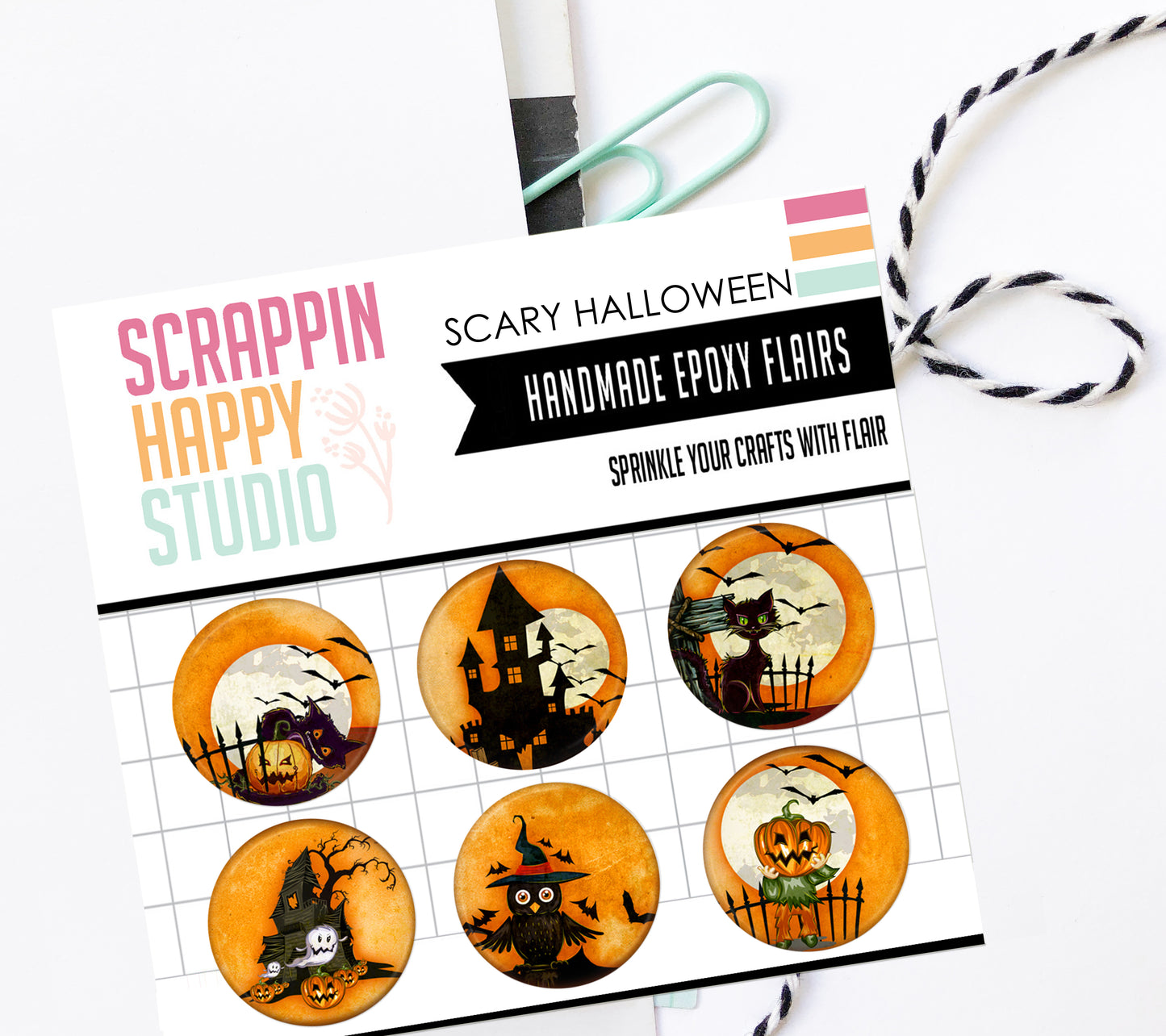 Scary Halloween Epoxy Flair