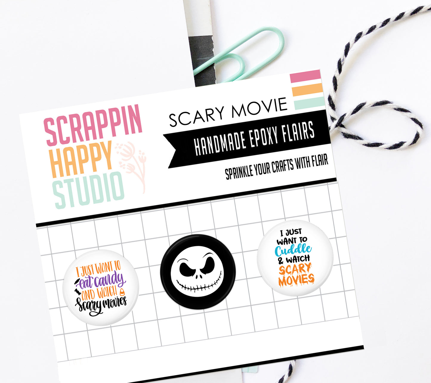 Scary Movie Epoxy Flair