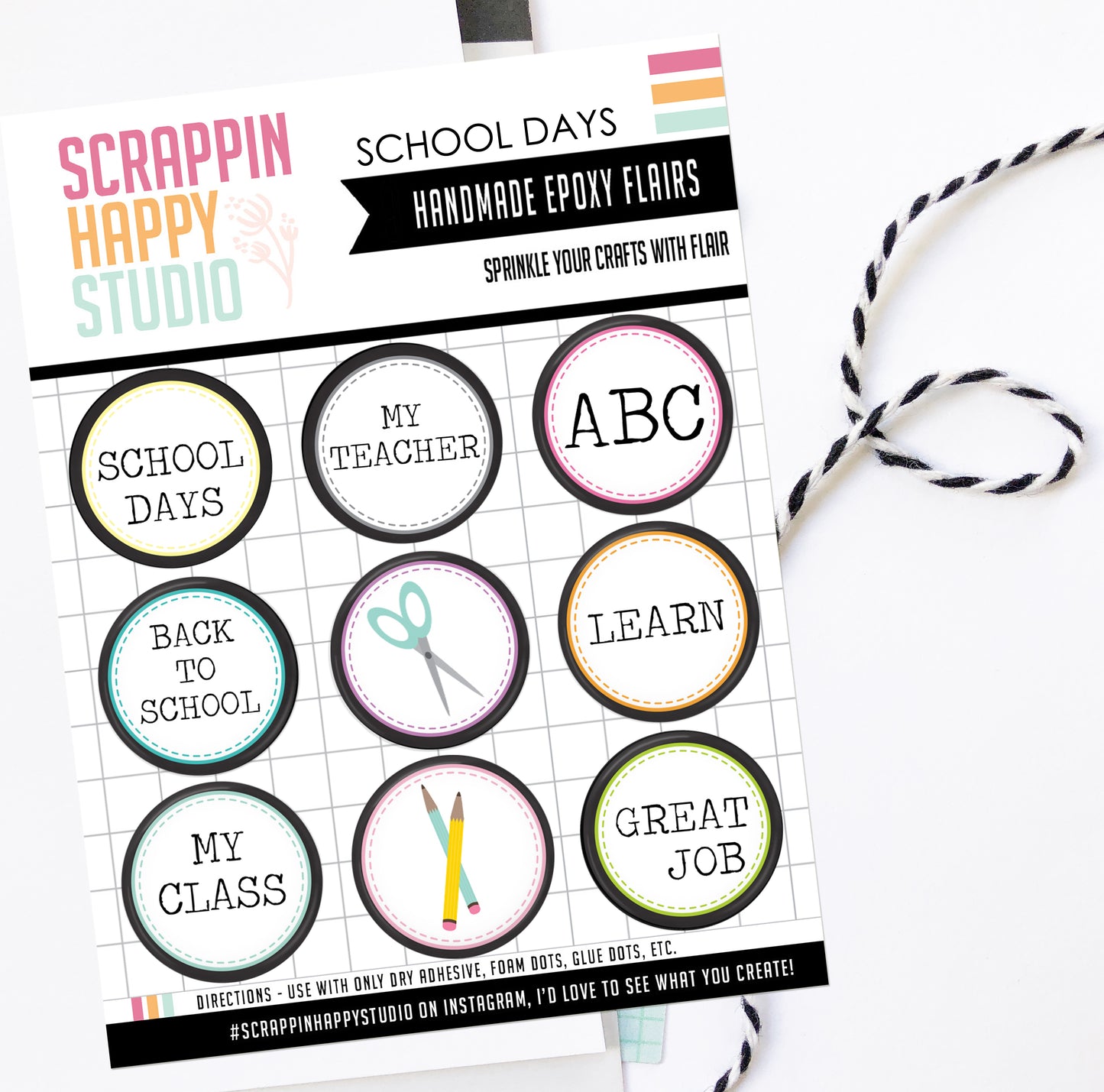 School Days Epoxy Flair