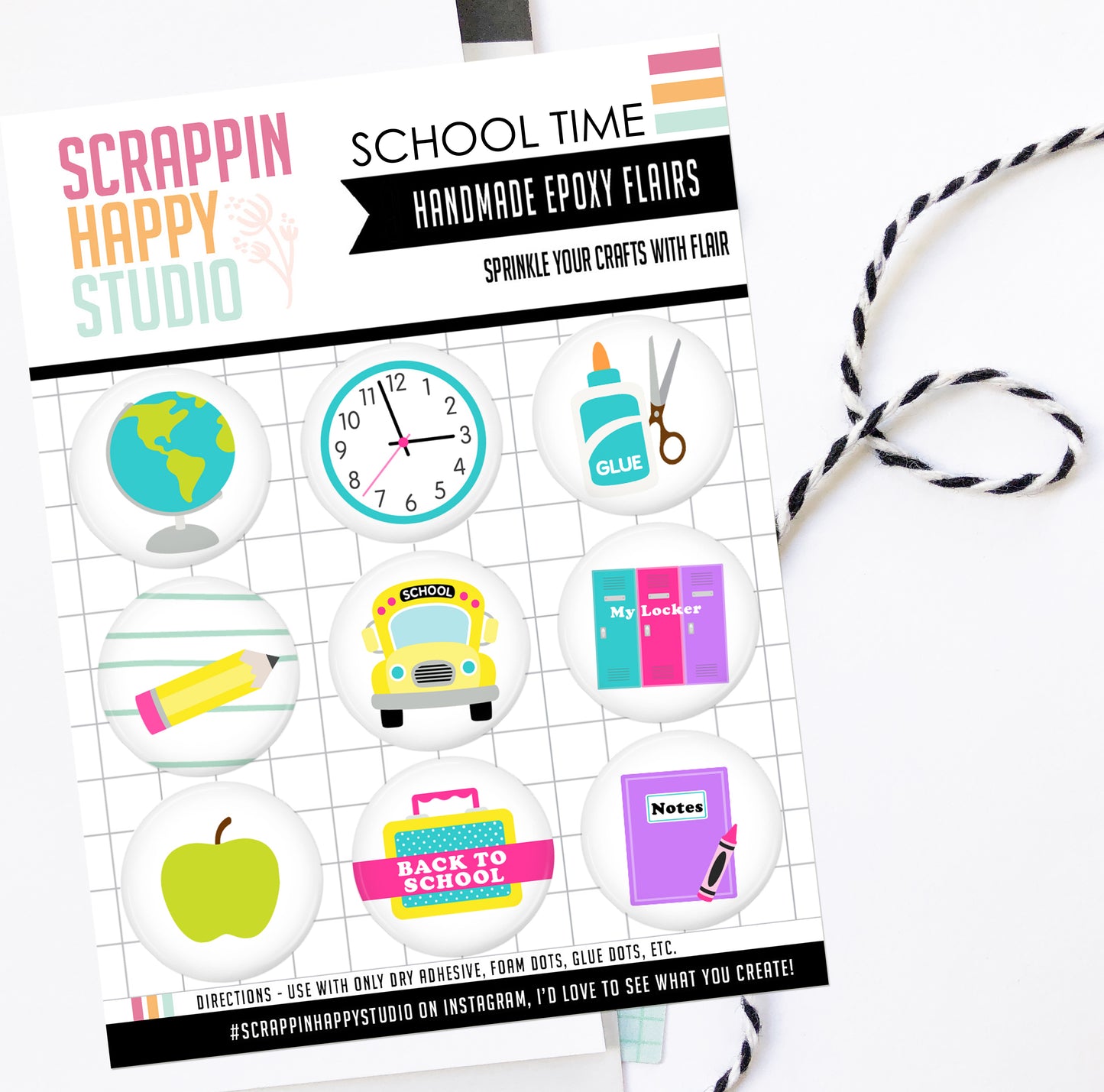 School Time Epoxy Flair