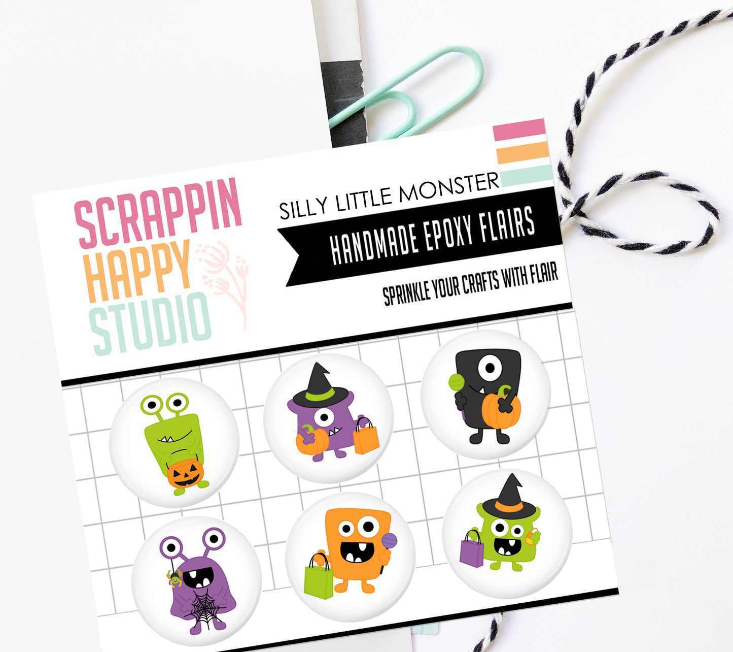 Silly Little Monster Epoxy Flair