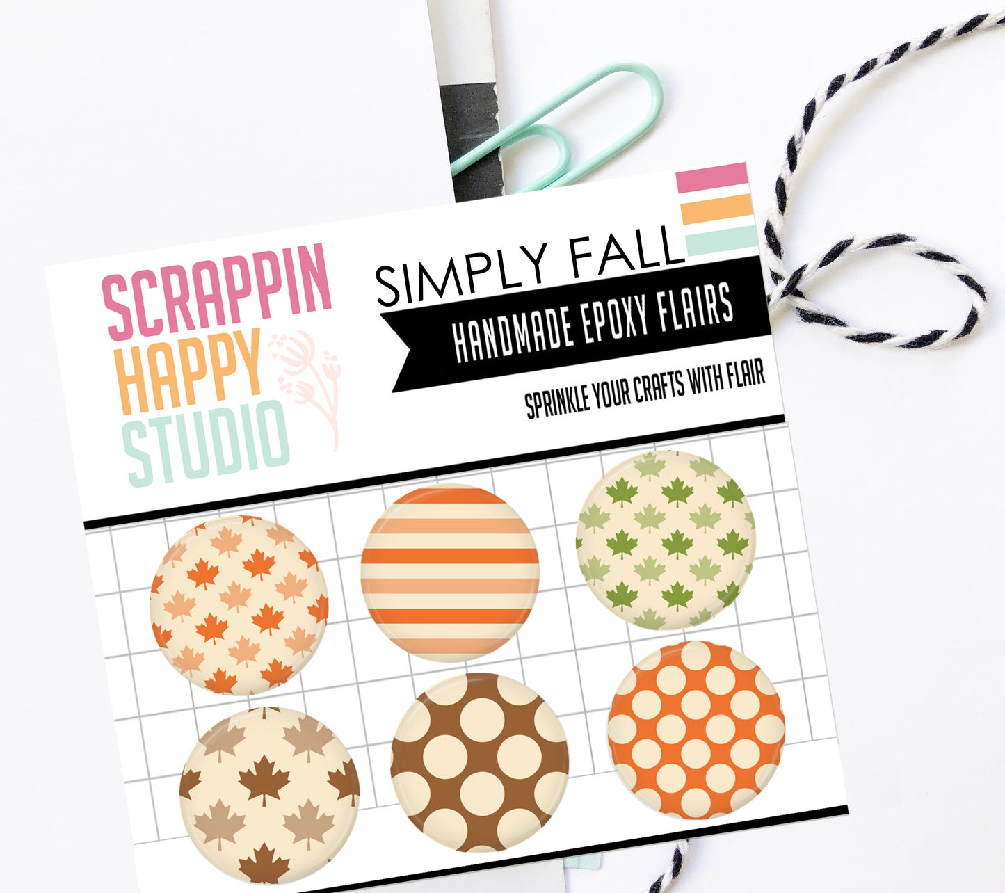 Simply Fall Patterns Epoxy Flair