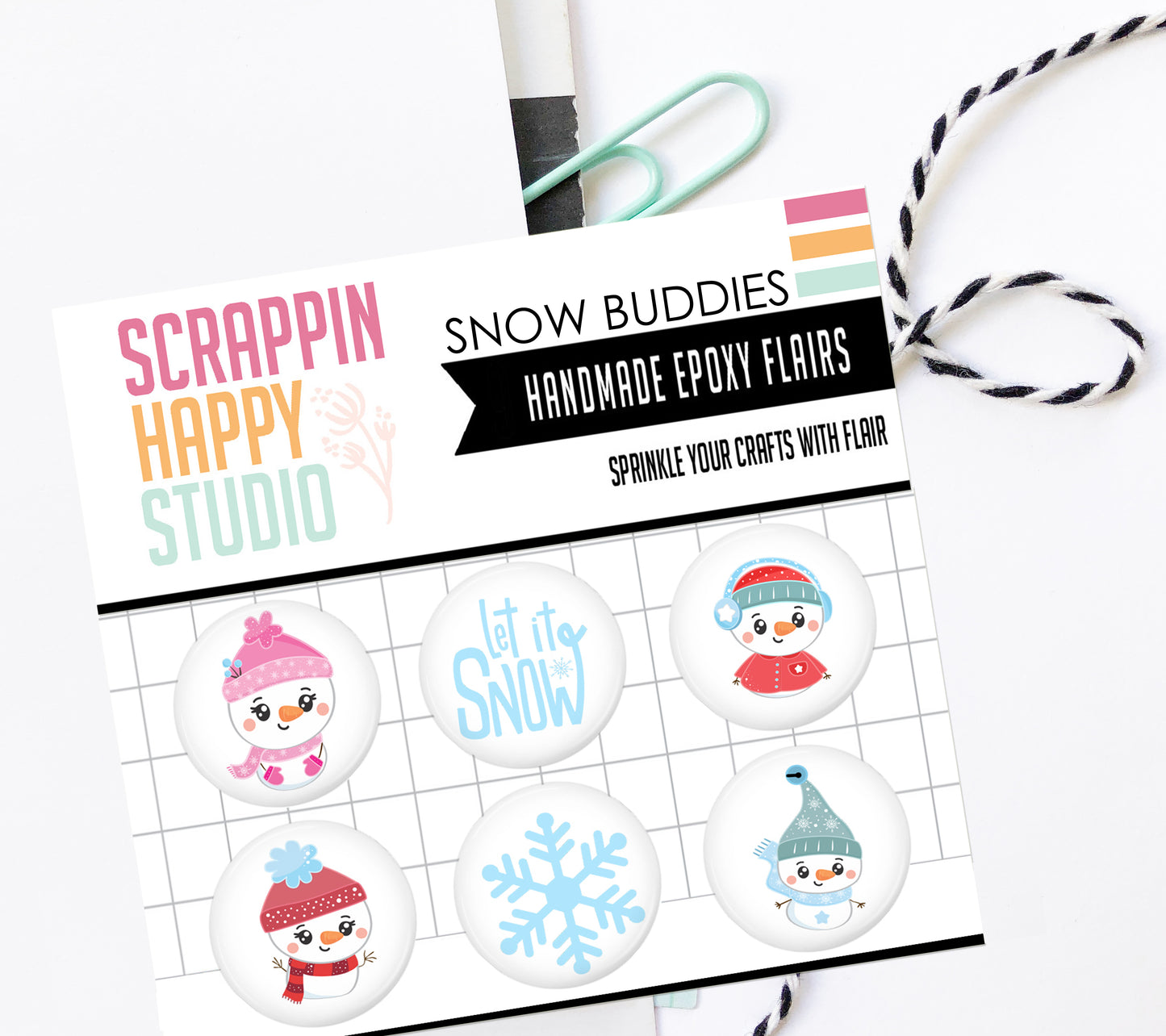 Snow Buddies Epoxy Flair