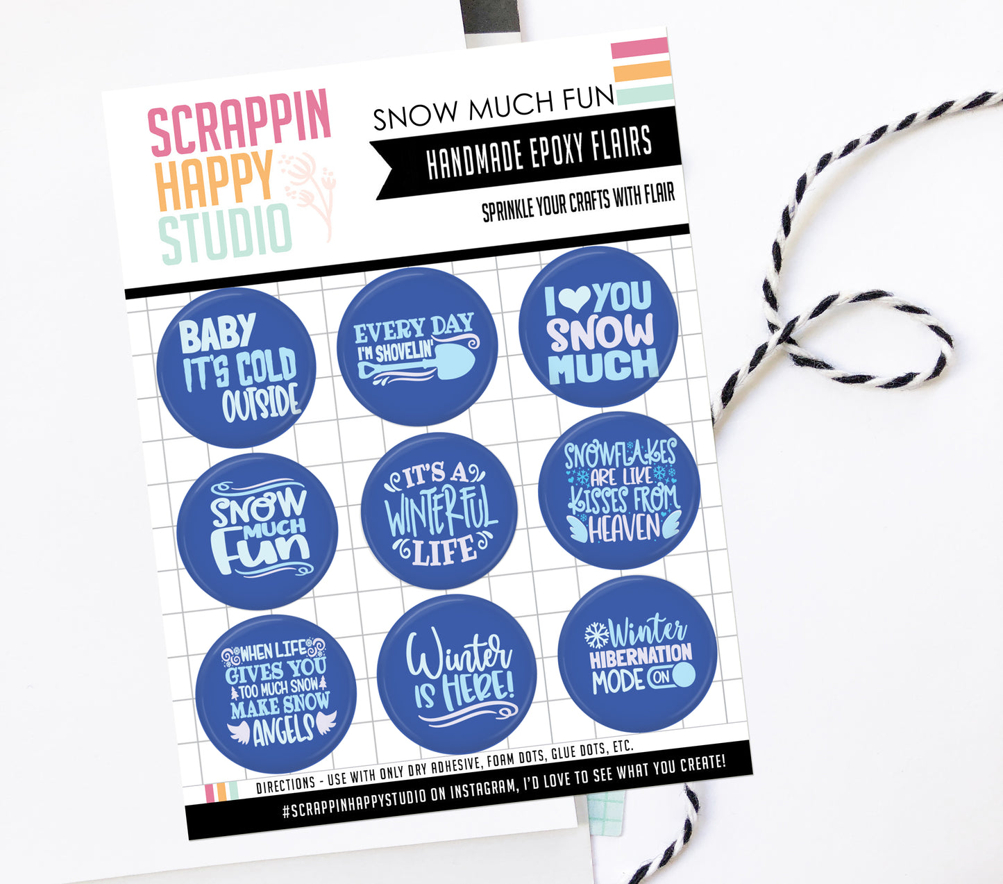 Snow Much Fun Epoxy Flair