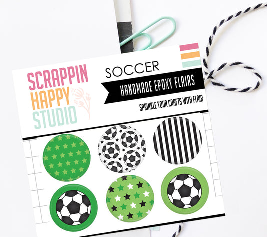 Soccer Epoxy Flair