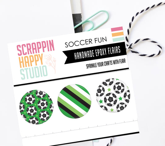 Soccer Fun Epoxy Flair