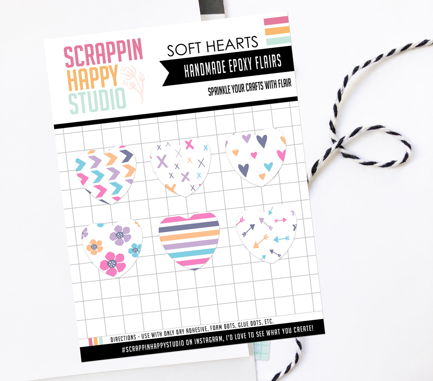 Soft Hearts Epoxy Flair