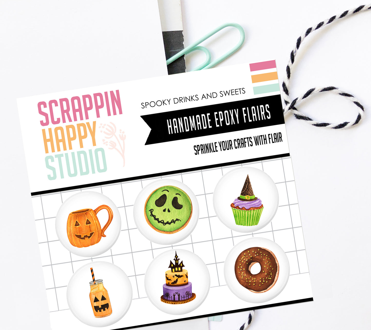 Spooky Drinks And Sweets Epoxy Flair