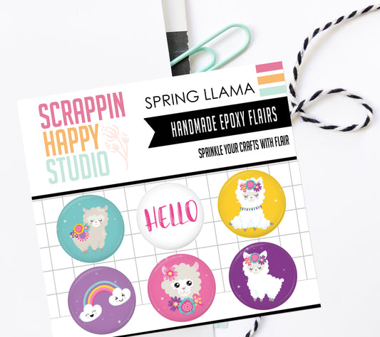 Spring Llama Epoxy Flair