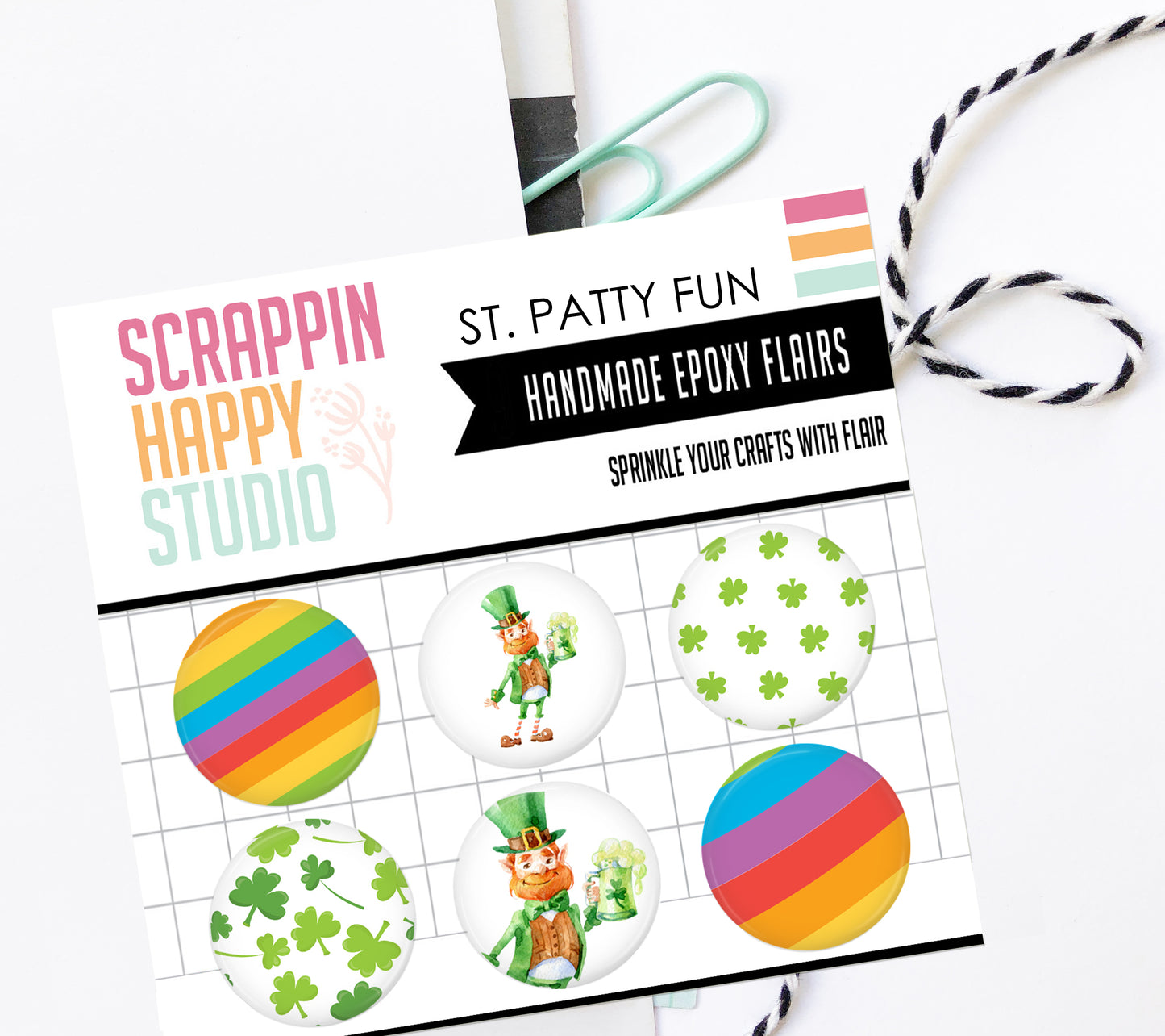 St. Patty Fun Epoxy Flair
