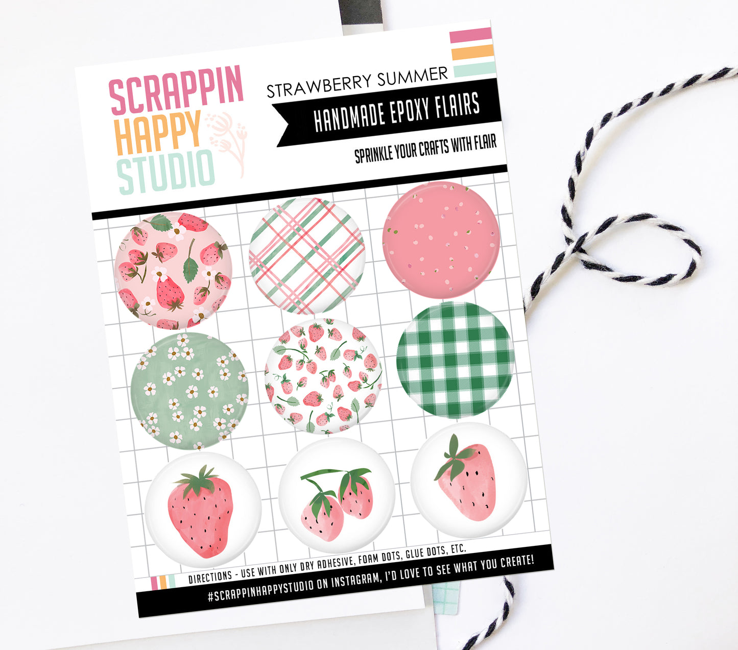 Sweet Strawberry Summer Epoxy Flair