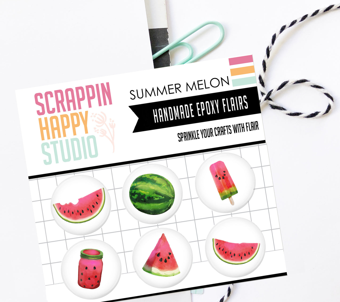 Summer Melon Epoxy Flair