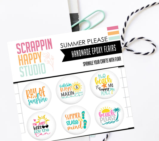 Summer Please Epoxy Flair