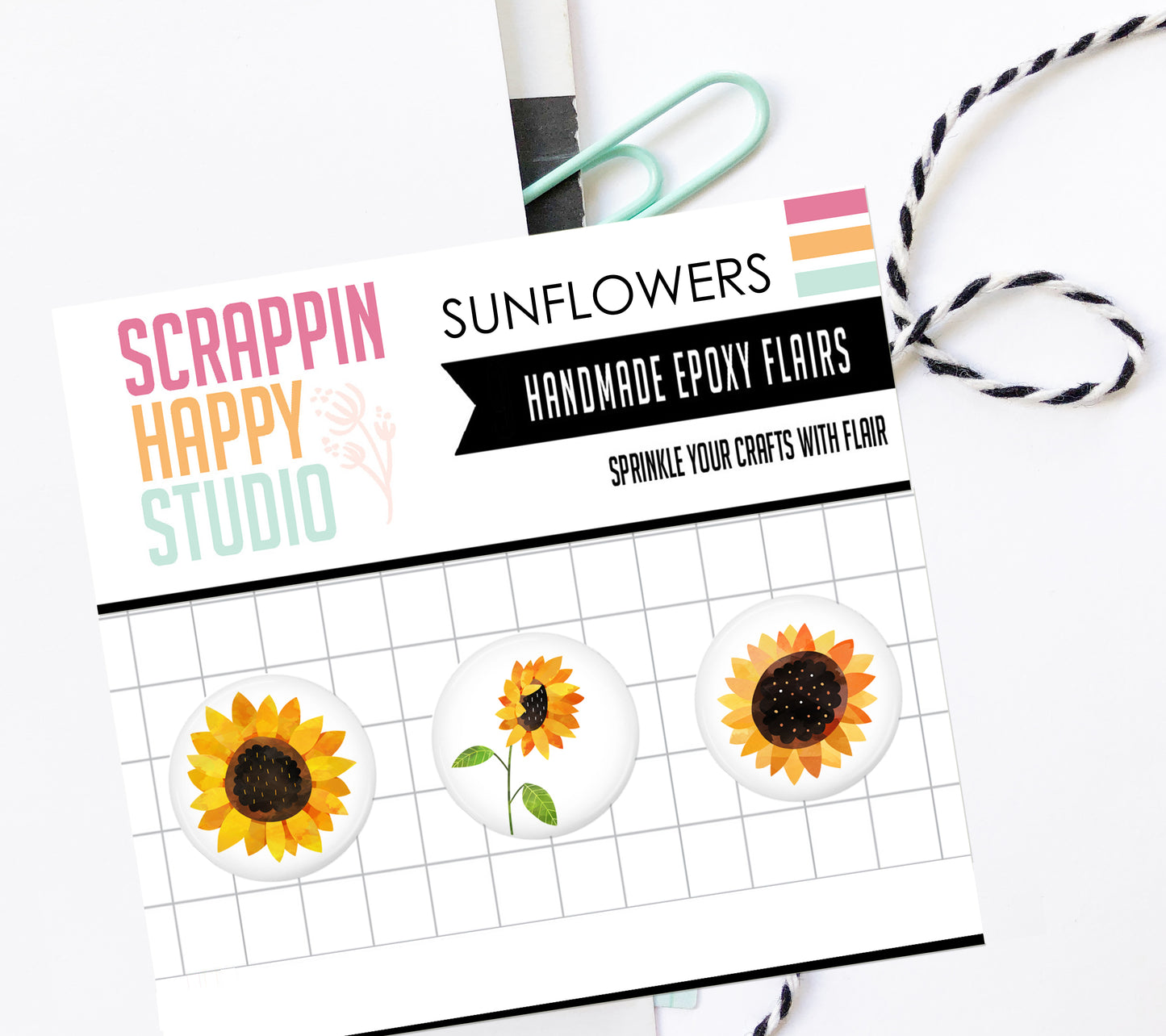 Sunflowers Epoxy Flair