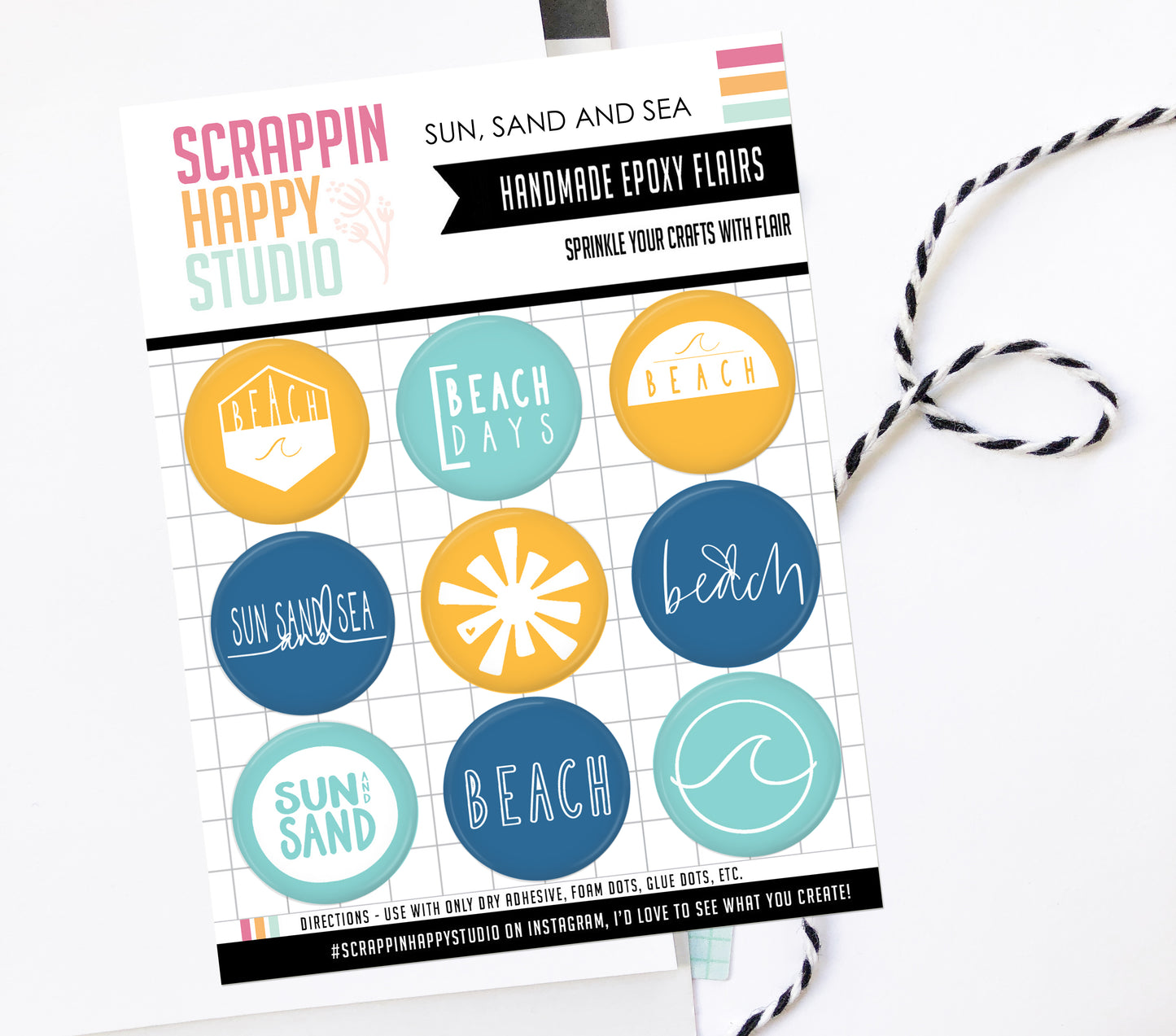 Sun, Sand And Sea Epoxy Flair